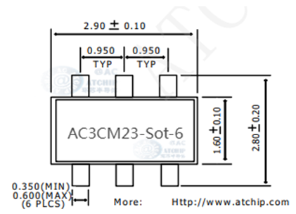 �NƬ���O��SOT23-6�����T(m��n)⏷��b�ߴ�